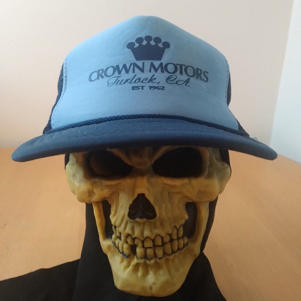Vintage Crown Motors Turlock California Snap Trucker Hat